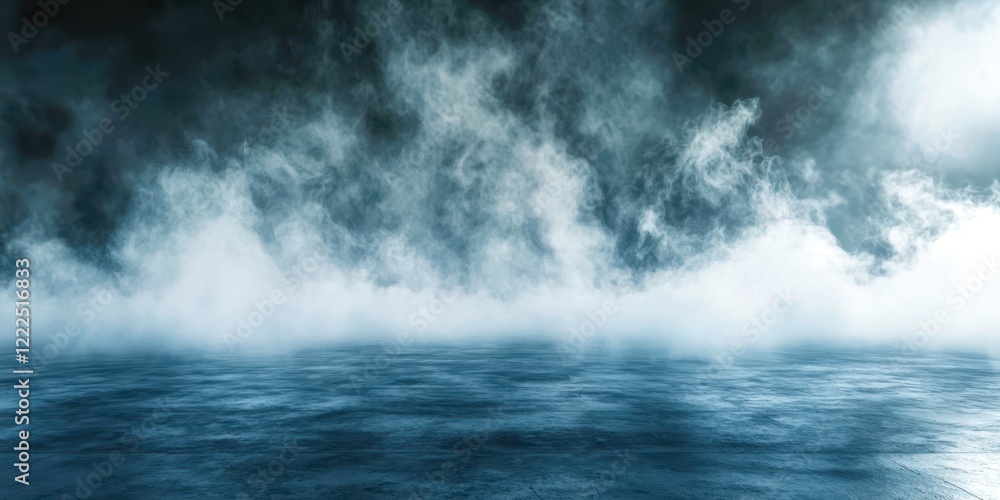 Large body of water with a lot of steam coming out of it Large body of water with a lot of steam coming out of it
