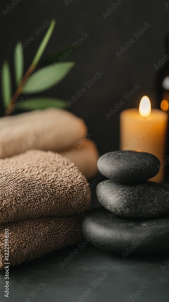 Obraz premium Indulge in a Serene Oasis with a Luxurious Spa Table Setting