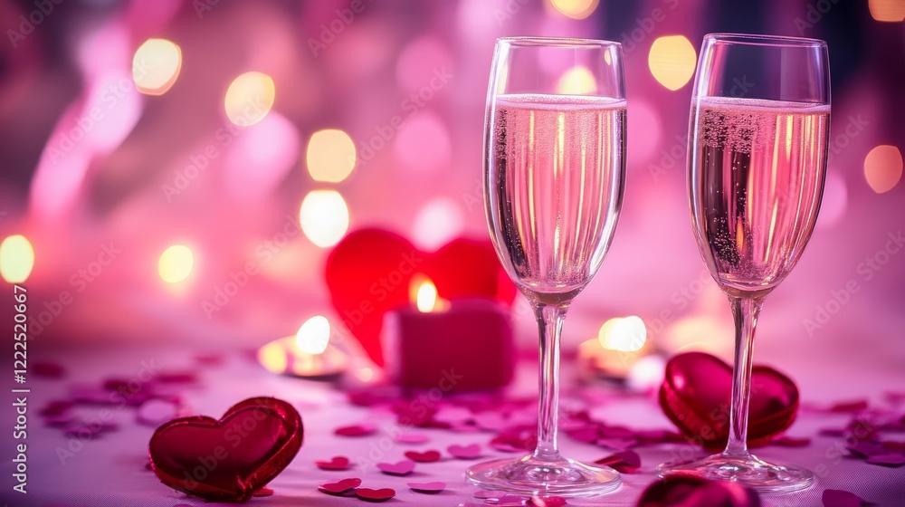 Romantic candlelit dinner, Generative AI, Romantic candlelit dinner, Generative AI,