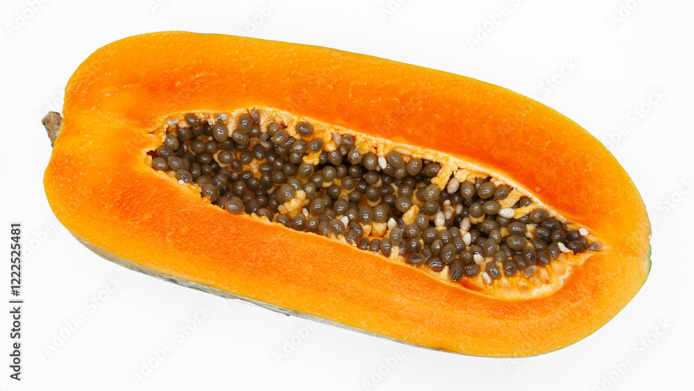 Fresh papaya isolated on white background Fresh papaya isolated on white background