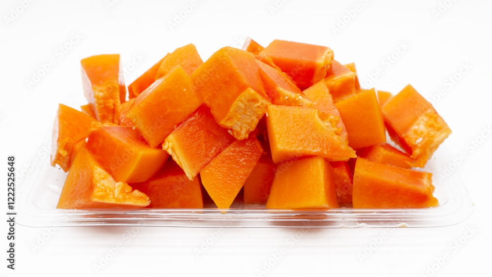 Fresh papaya isolated on white background Fresh papaya isolated on white background