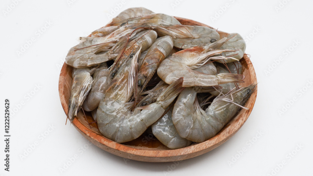 fresh shrimp with isolated white background fresh shrimp with isolated white background