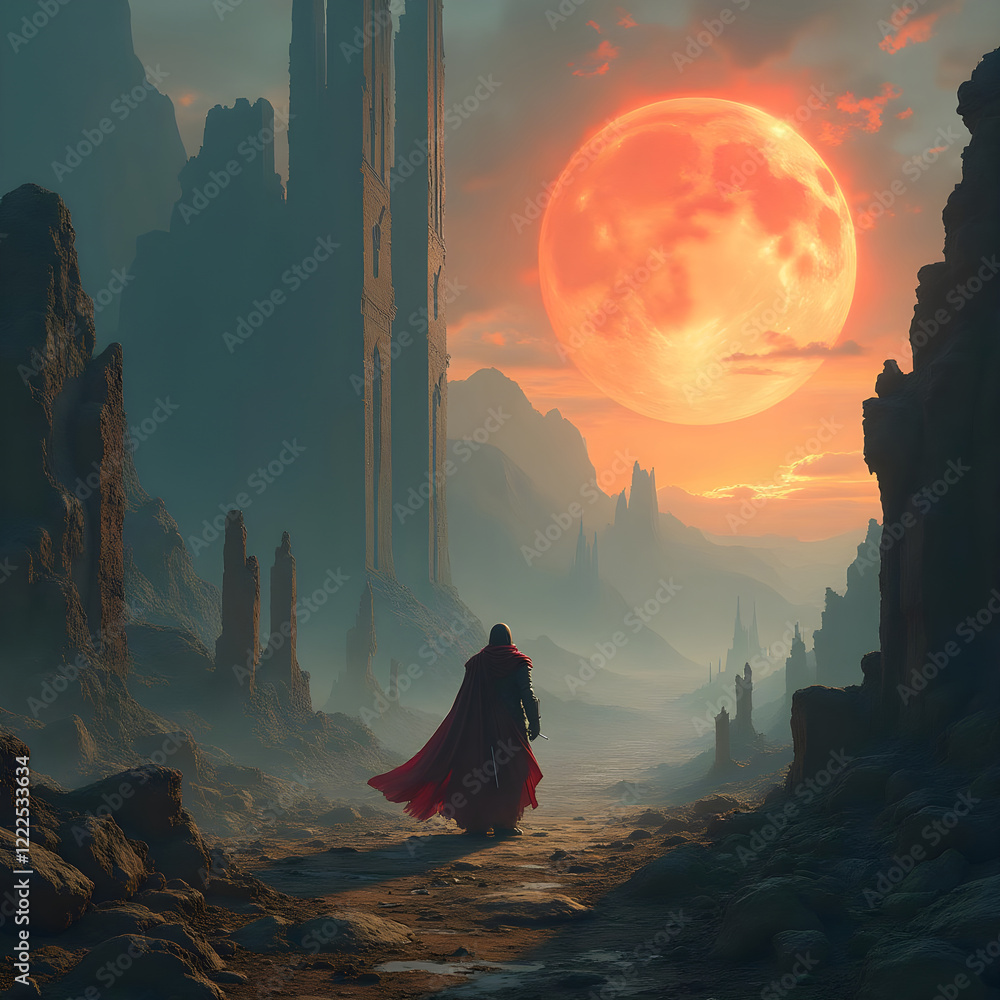The Wanderer at Dusk