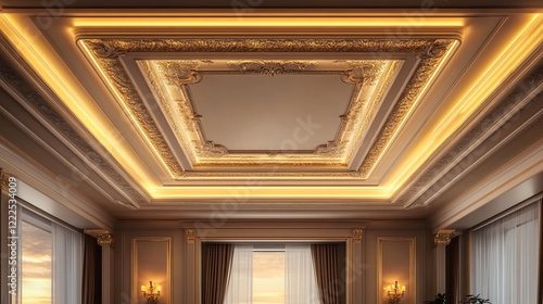 Wallpaper Mural Bright and Airy Room Featuring a Spacious Large Window Flooding the Interior with Natural Light Illuminating the Ceiling and Enhancing the Welcoming Ambiance of Modern Interior Design Torontodigital.ca