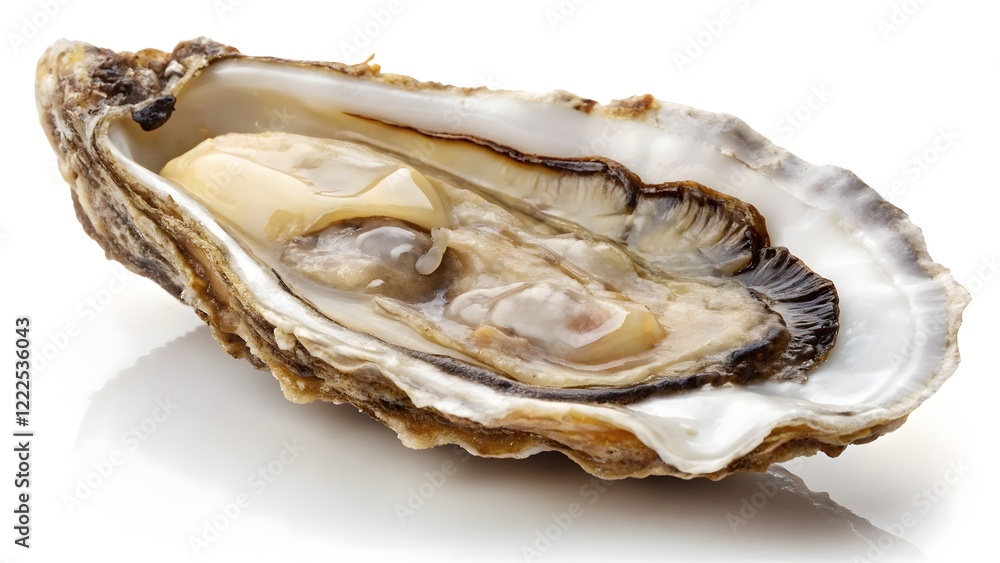 Raw Oyster with Pearlescent Interior Gourmet Seafood Delicacy V2 Raw Oyster with Pearlescent Interior Gourmet Seafood Delicacy V2
