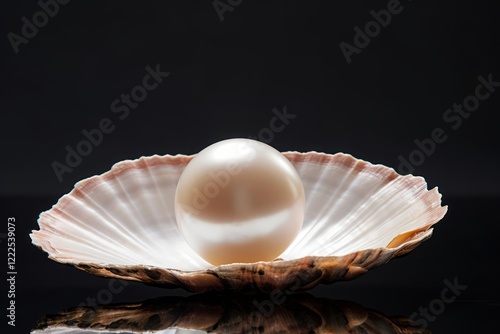 Shell pearl egg invertebrate. photo