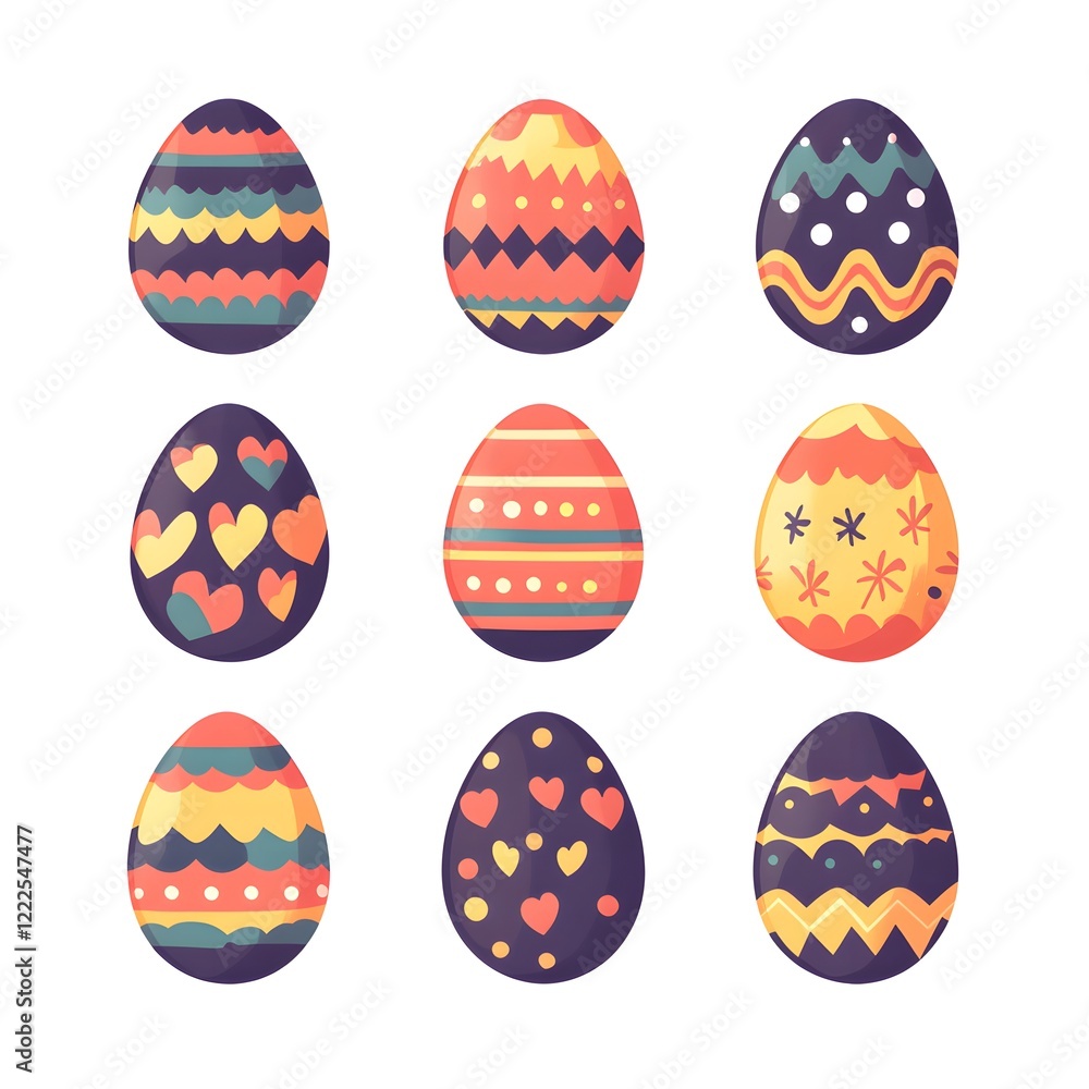 easter eggs set easter eggs set