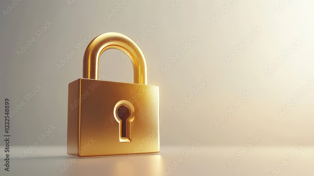Golden lock next to password entry field digital security modern office close-up view cyber protection concept Golden lock next to password entry field digital security modern office close-up view cyber protection concept