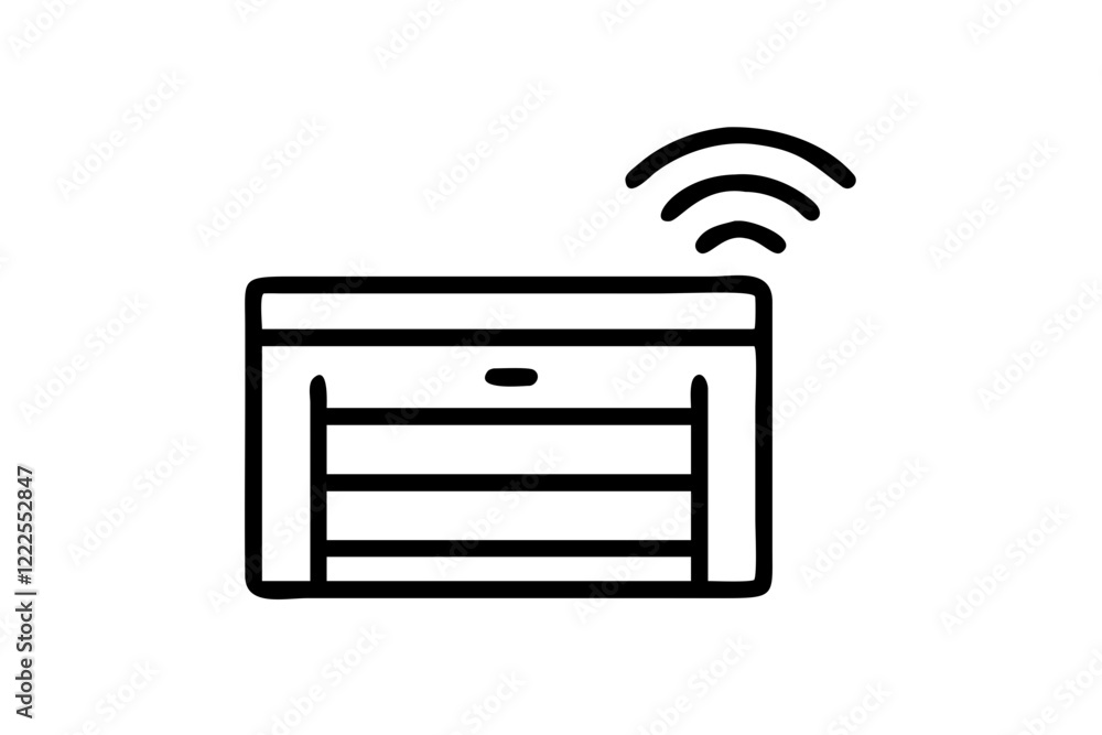 Fototapeta premium Garage Door Sensors