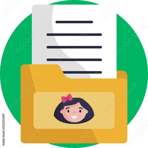 Adoption Documents: The folder icon represents the collection of important paperwork and legal documents required during the child adoption process.