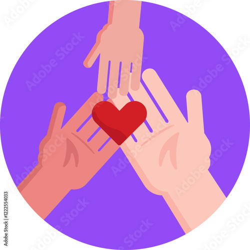 Hands represent the loving and nurturing support provided by adoptive parents to children in need of a safe and caring home.