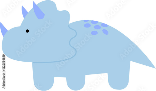 Cute Dinosaur Cartoon Illustration 