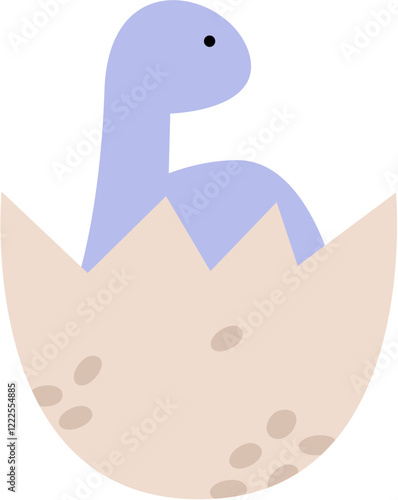 Cute Dinosaur Cartoon Illustration 