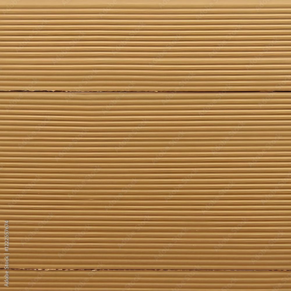 Close-up Photo of Corrugated Cardboard Texture Shows Detailed Ridges and Grooves Perfectly. Close-up Photo of Corrugated Cardboard Texture Shows Detailed Ridges and Grooves Perfectly.