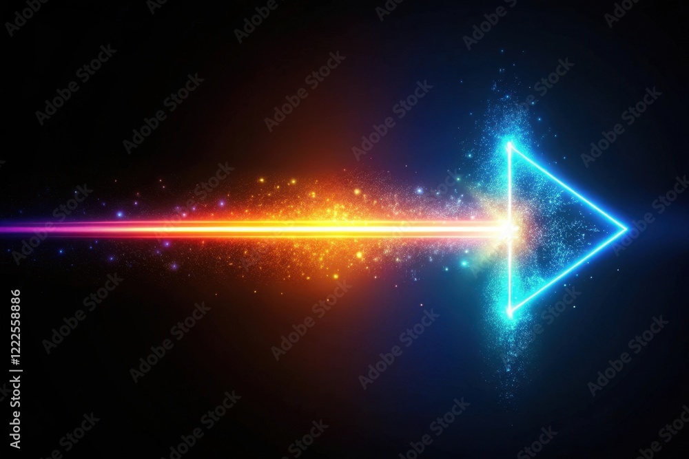 custom made wallpaper toronto digitalLuminous Arrow of Energy A Vibrant Trail of Light and Particles Across a Dark Background