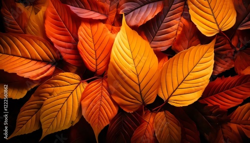 Wallpaper Mural autumn leaves background Torontodigital.ca