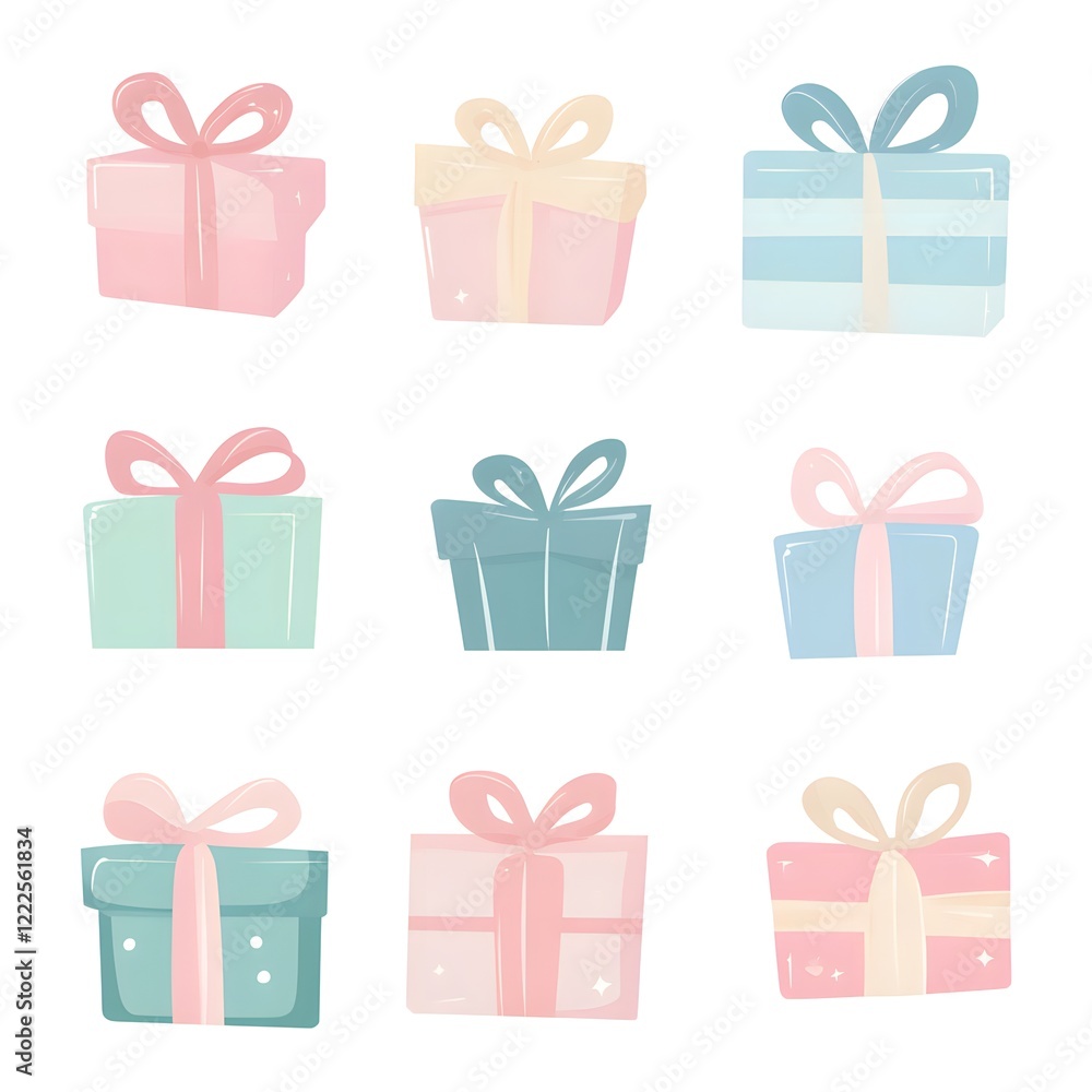 set of colorful gift boxes set of colorful gift boxes