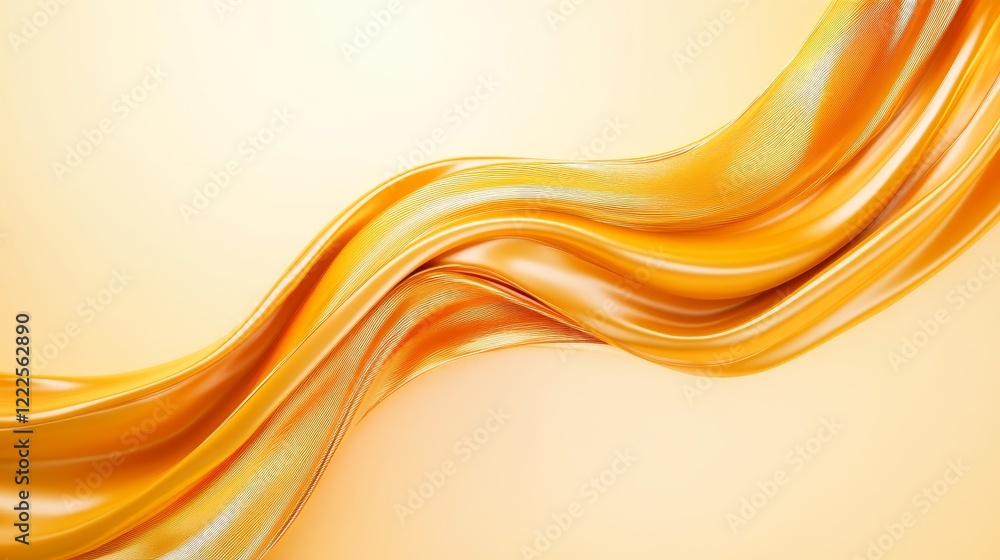 Abstract Golden Wave: A Symphony of Smooth Curves and Luxurious Hues Abstract Golden Wave: A Symphony of Smooth Curves and Luxurious Hues