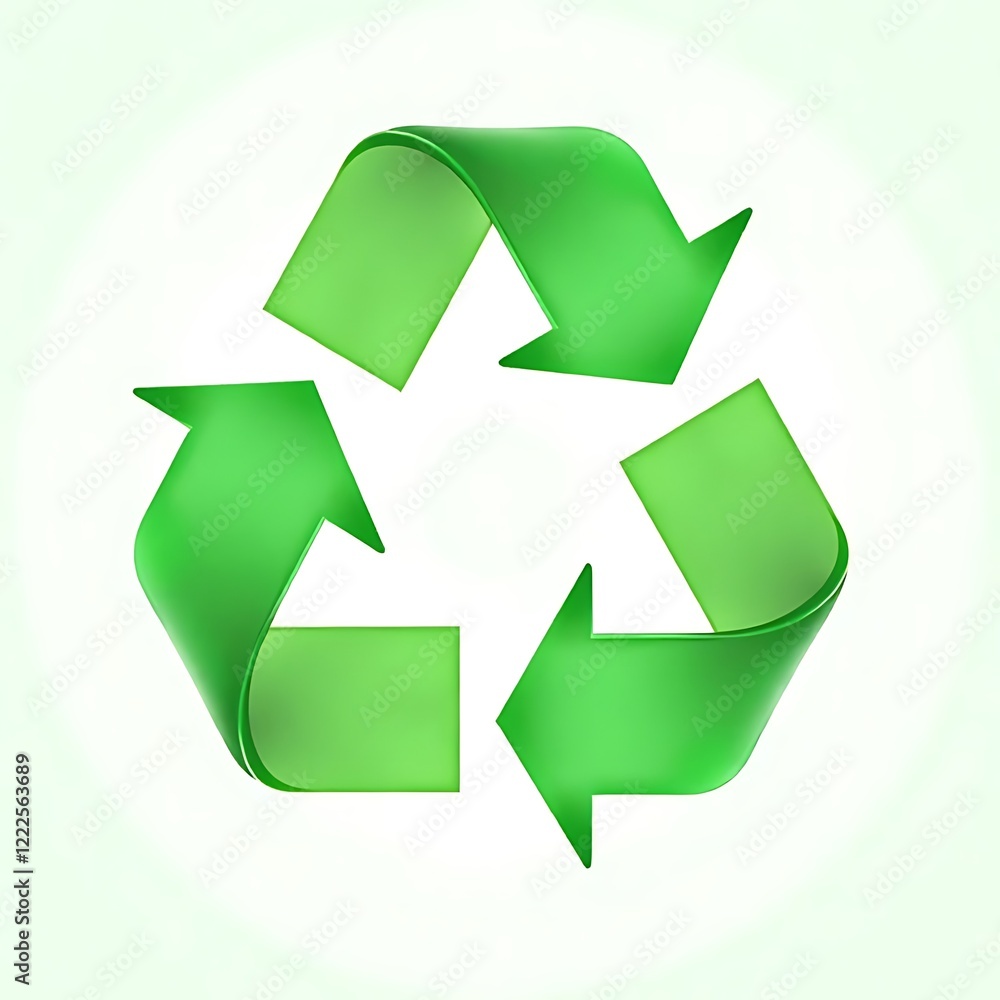 recycle symbol on white background recycle symbol on white background