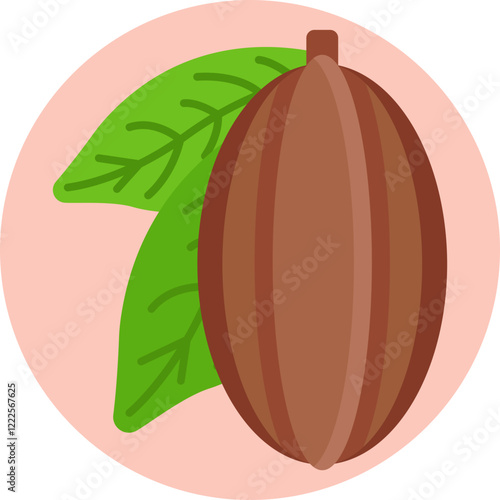 Cocoa Bean Symbol: Depicts individual cocoa beans, showcasing their role in traditional Peruvian cuisine and expor