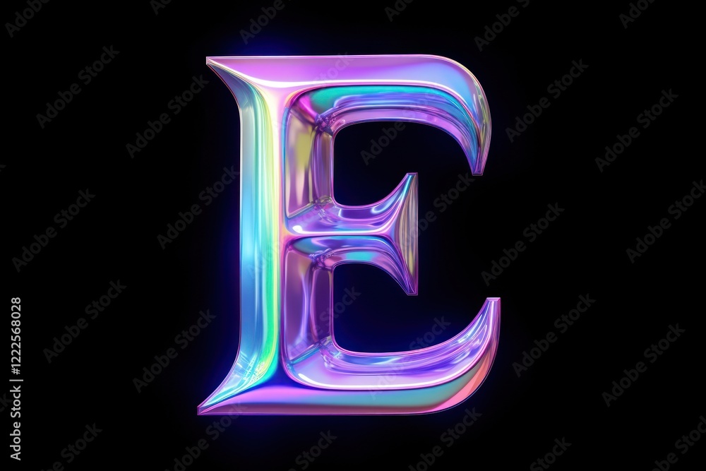 PNG E shape number text logo.