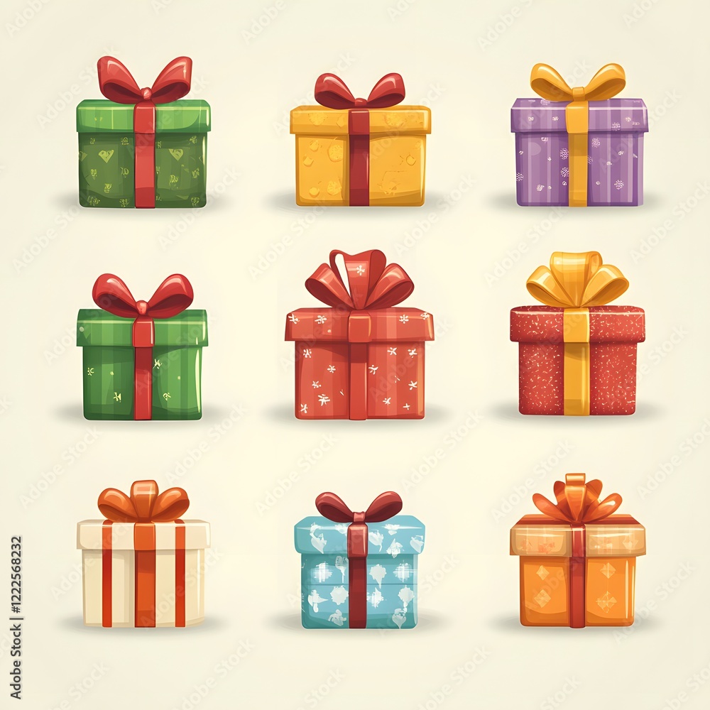 Fototapeta premium set of gift boxes
