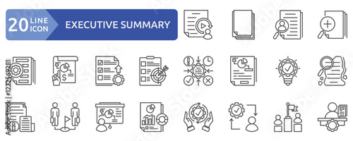 executive summary icon sheet