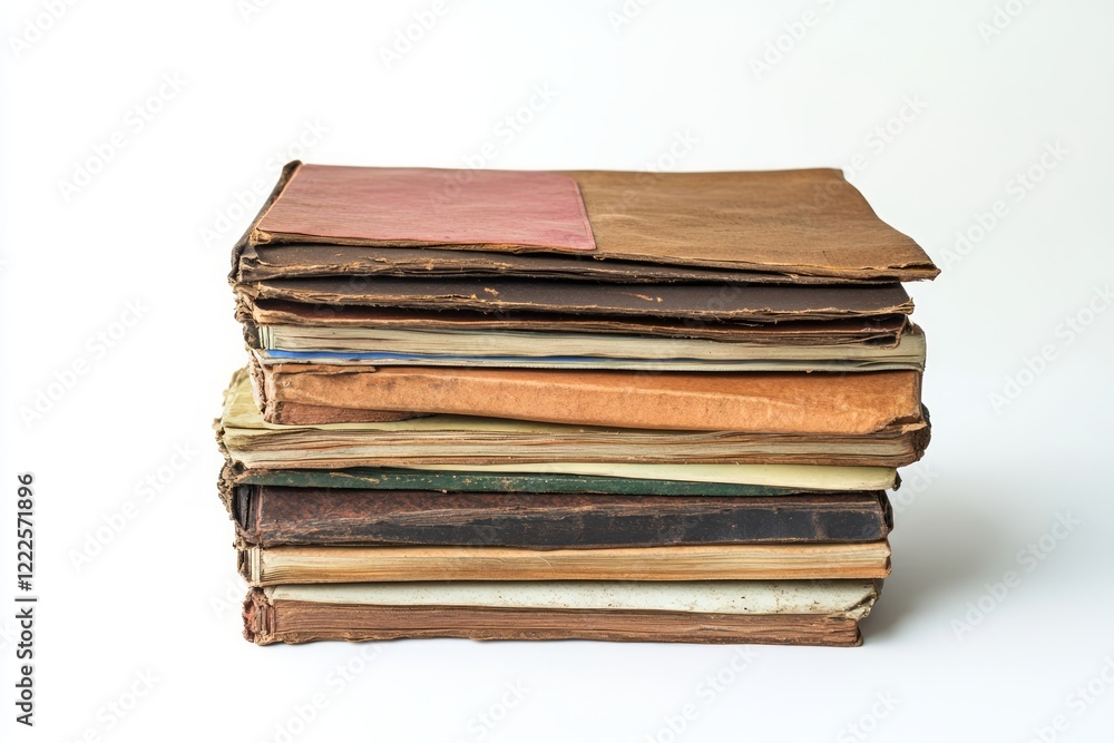 A Stack of Antique Books: A Timeless Collection of Knowledge and History A Stack of Antique Books: A Timeless Collection of Knowledge and History