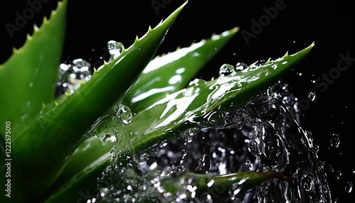 aloe vera with drops