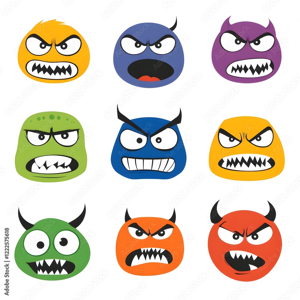 Fototapeta premium set of monsters