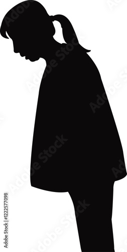Wallpaper Mural a woman head silhouette vector Torontodigital.ca