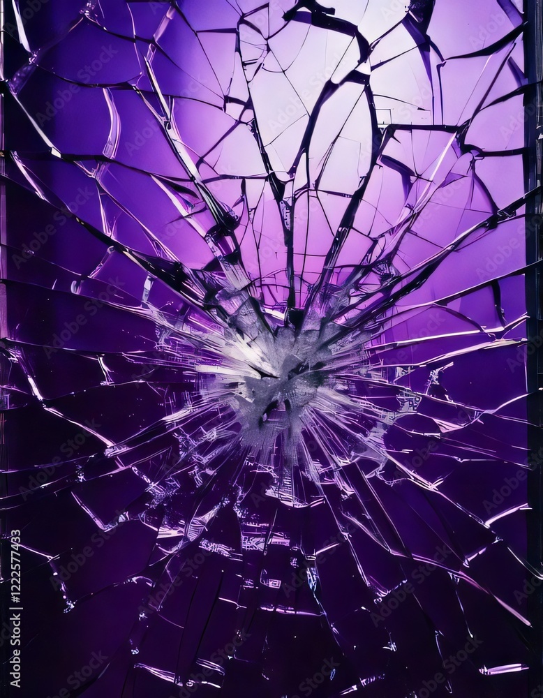 Obraz premium color broken glass background