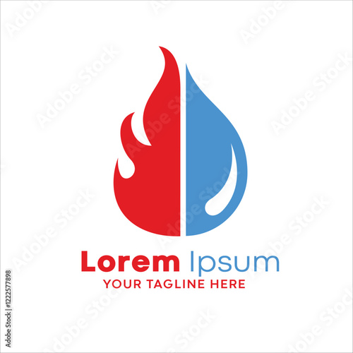 fire and water logo is suitable for logos, backgrounds, walls and so on, just change the name