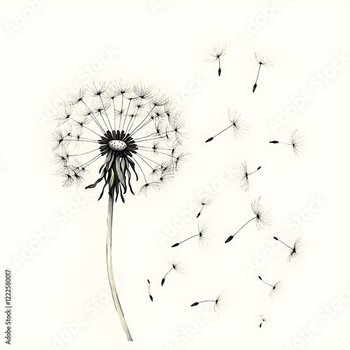 Wallpaper Mural Flowers and leaves in pictures illustrator2D Torontodigital.ca