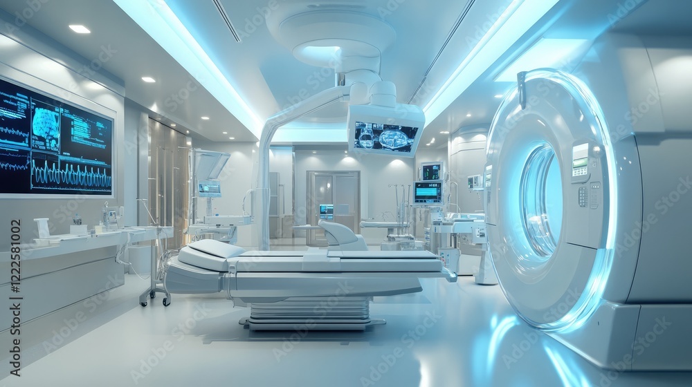 Obraz premium Modern Healthcare Revolutionized by Intelligent Technologies