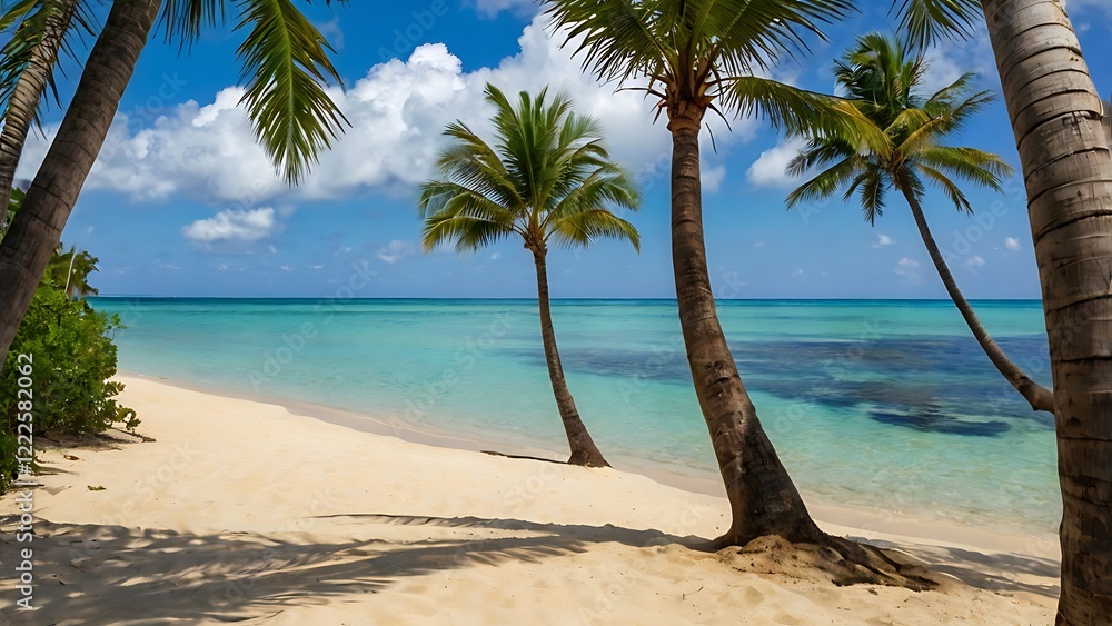 beach with palm tree, coconut tree, sea, tropical, tree, ocean, island, sand, sky, paradise, travel, water beach with palm tree, coconut tree, sea, tropical, tree, ocean, island, sand, sky, paradise, travel, water