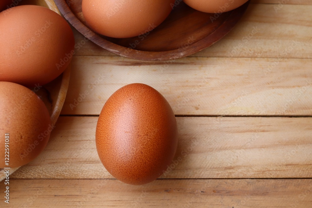 Fresh eggs on wood background Fresh eggs on wood background