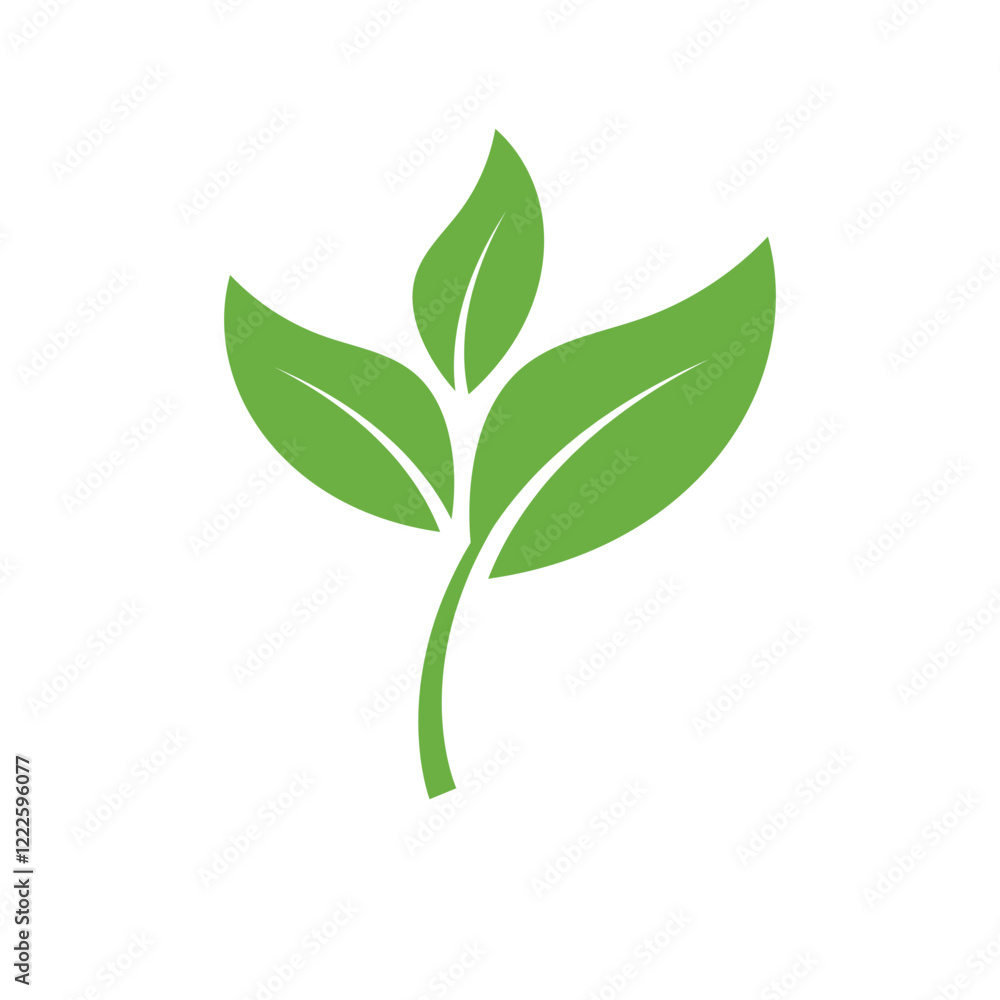 Leaf Logo Icon Graphic Background Template Leaf Logo Icon Graphic Background Template