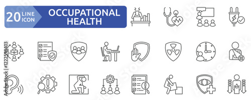 occupational health icon sheet