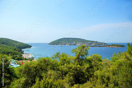 Landscape of the bay of Heybeliada island istanbul photo