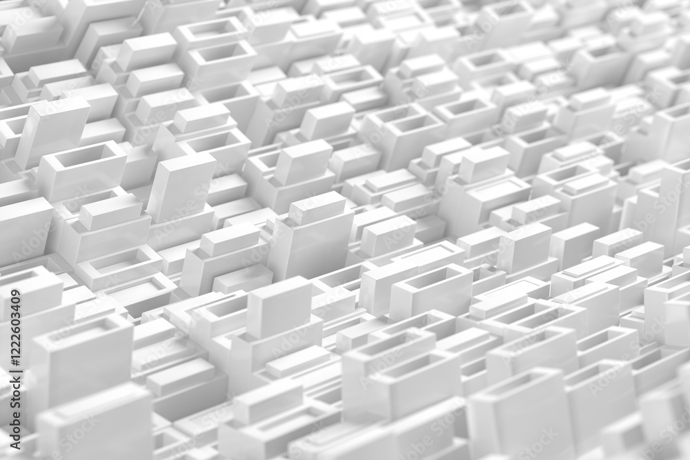 Futuristic geometric cityscape background for design and architecture inspiration. 3d render Futuristic geometric cityscape background for design and architecture inspiration. 3d render