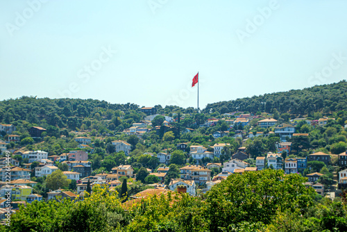 Landscape of Heybeliada  island town, adalar istanbul photo