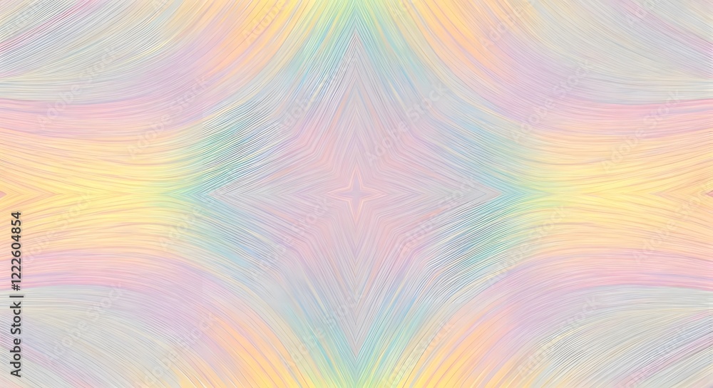 A kaleidoscope-inspired pastel fur texture in a mix of light rainbow shades, AI Generated A kaleidoscope-inspired pastel fur texture in a mix of light rainbow shades, AI Generated