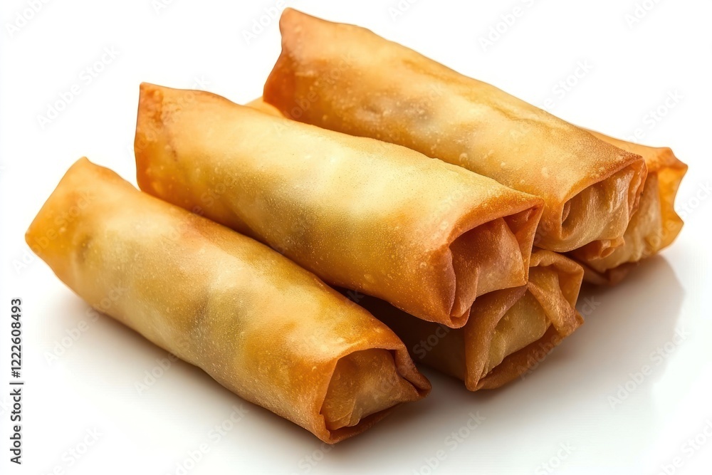 Spring fried rolls food. Spring fried rolls food.