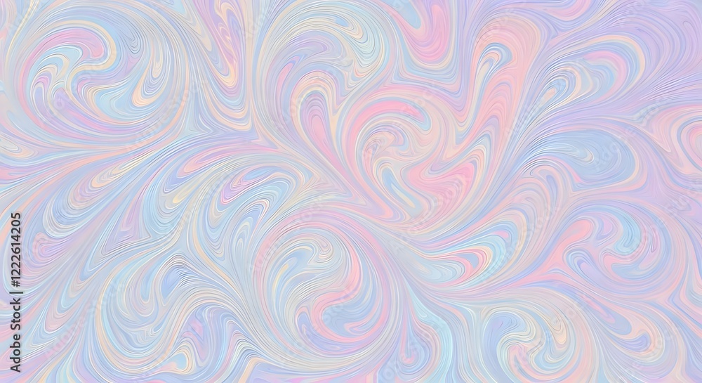 Fototapeta premium A pastel pelt with soft pink, sky blue, and lavender swirls, AI Generated, AI Generated
