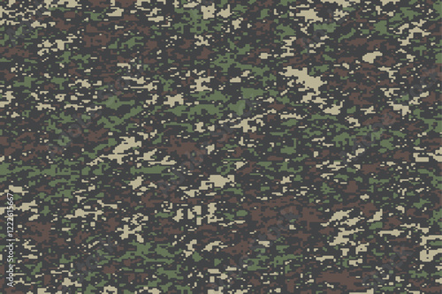 Pixel camouflage for your production or design, camouflage army