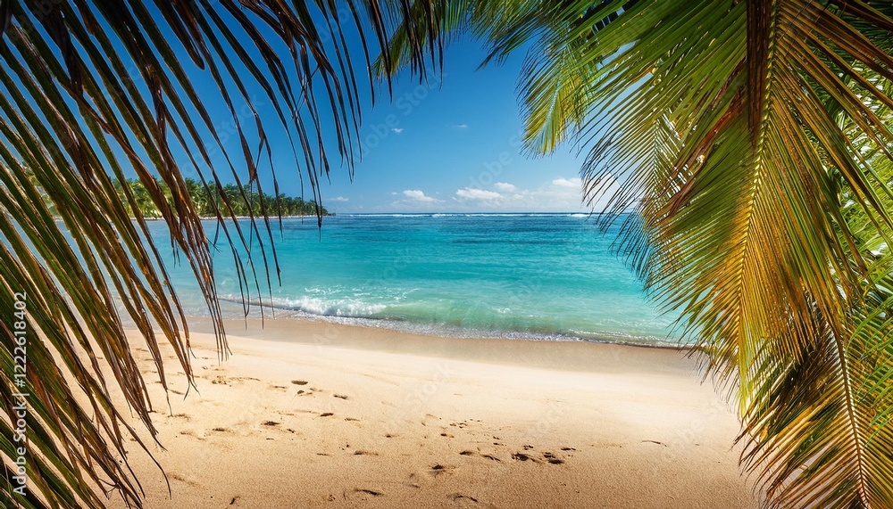 Obraz premium palm trees on the beach