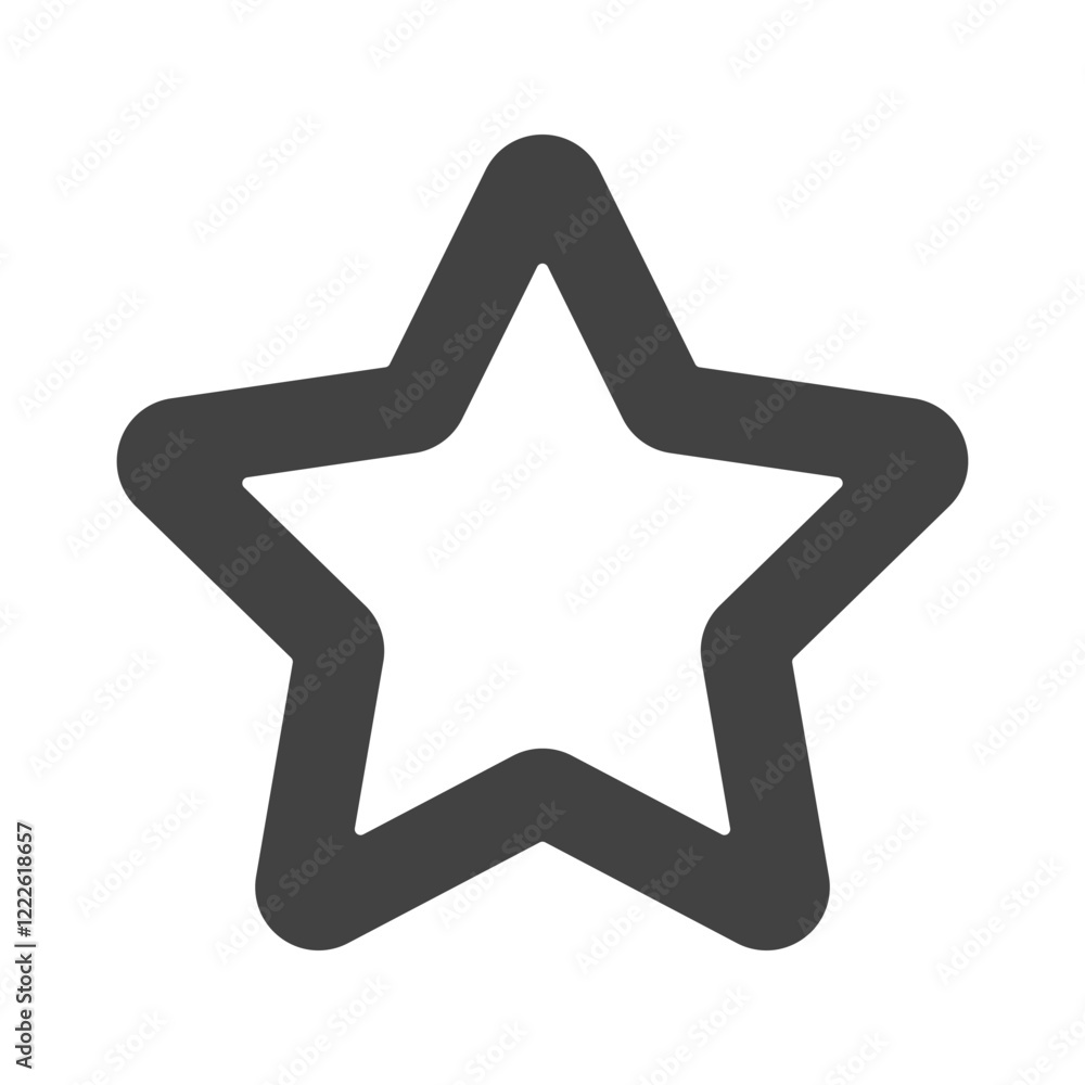 line icon star symbol flat vector illustration line icon star symbol flat vector illustration