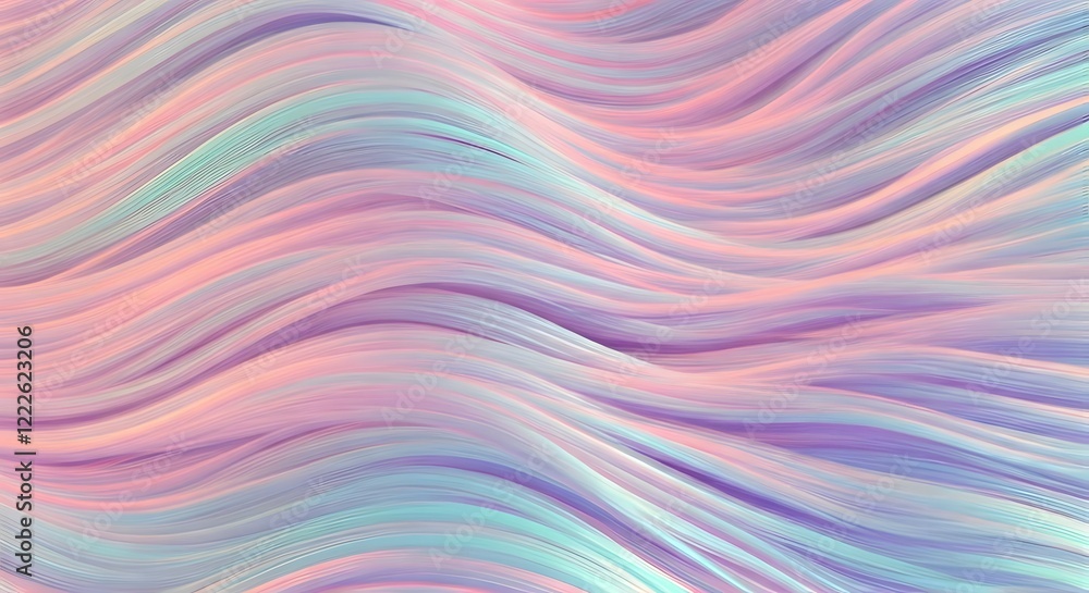 A shimmering pastel pelt texture with light coral, icy lavender, and mint highlights, AI Generated A shimmering pastel pelt texture with light coral, icy lavender, and mint highlights, AI Generated