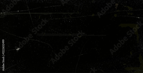 Crumpled black paper texture. Abstract dark background with wrinkled cardboard texture. Abstract vector surface dust and rough dirty wall background concept. Effect of worn, torn, weathered paper